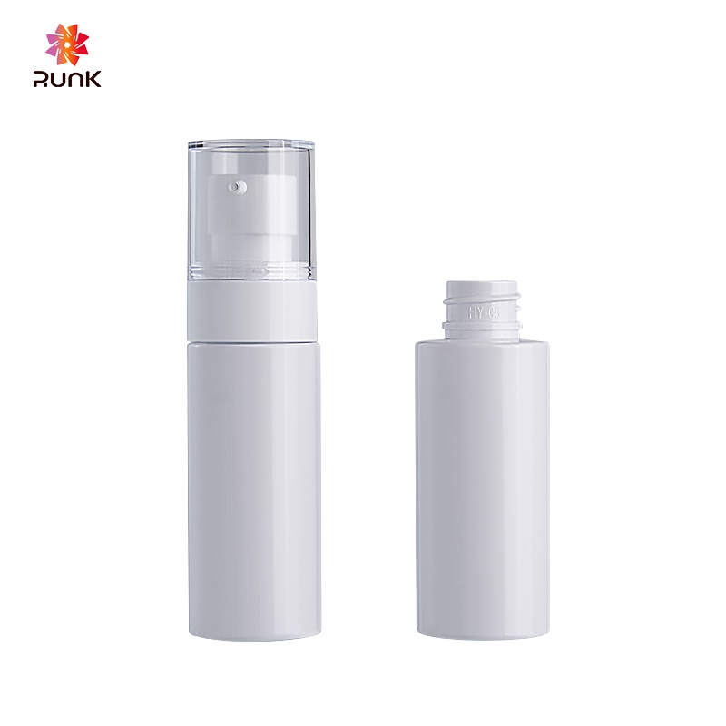 transparent cosmetic 50ml bottle plastic travel dispenser